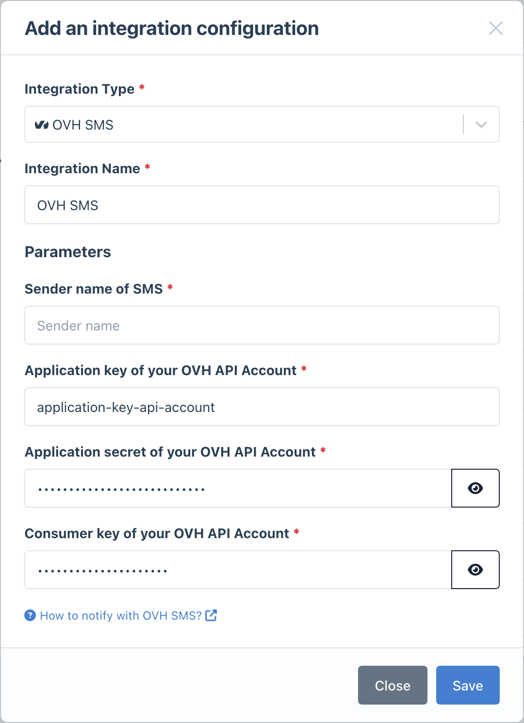 Configure OVH integration in Bleemeo