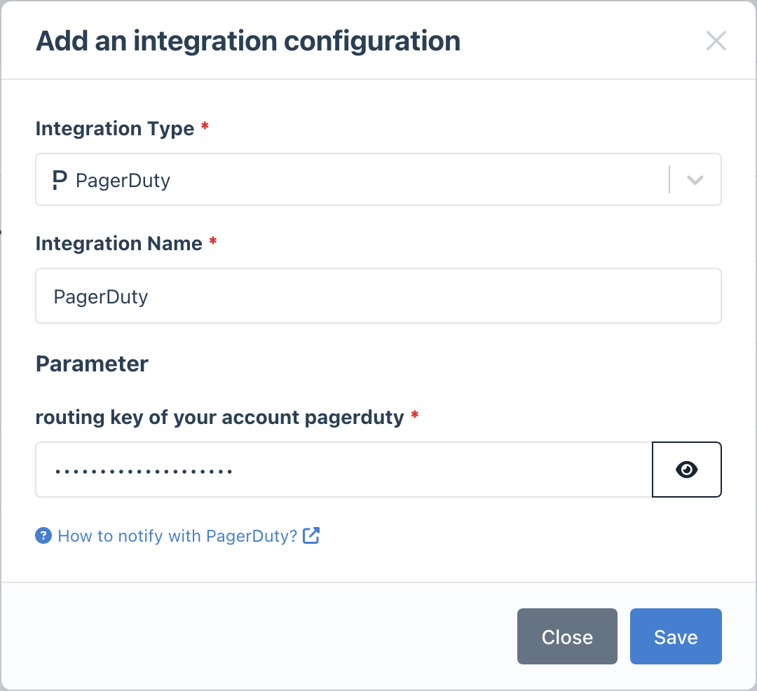 Configure PagerDuty notifications in Bleemeo