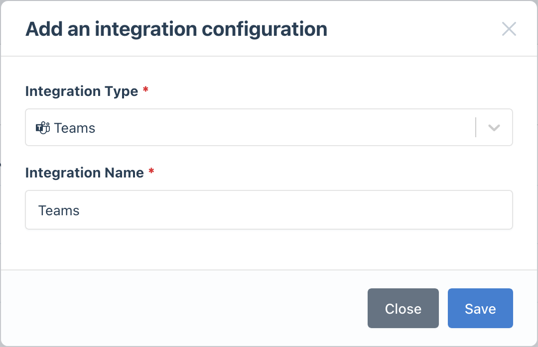 Screenshot Teams integration