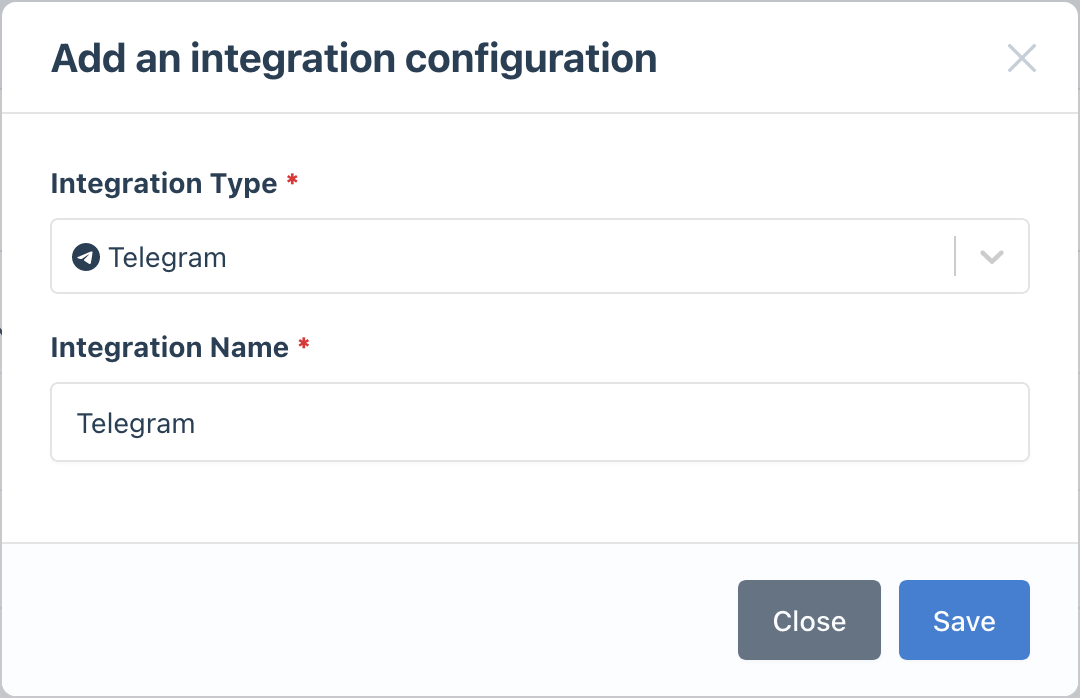 Screenshot Telegram integration