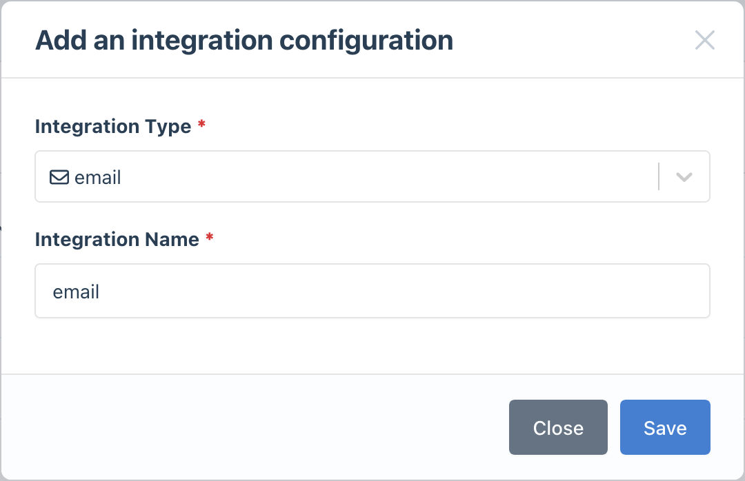 Create email integration