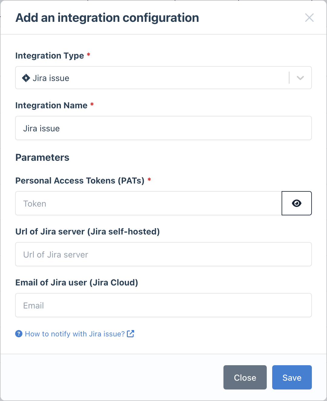 Jira integration in Bleemeo