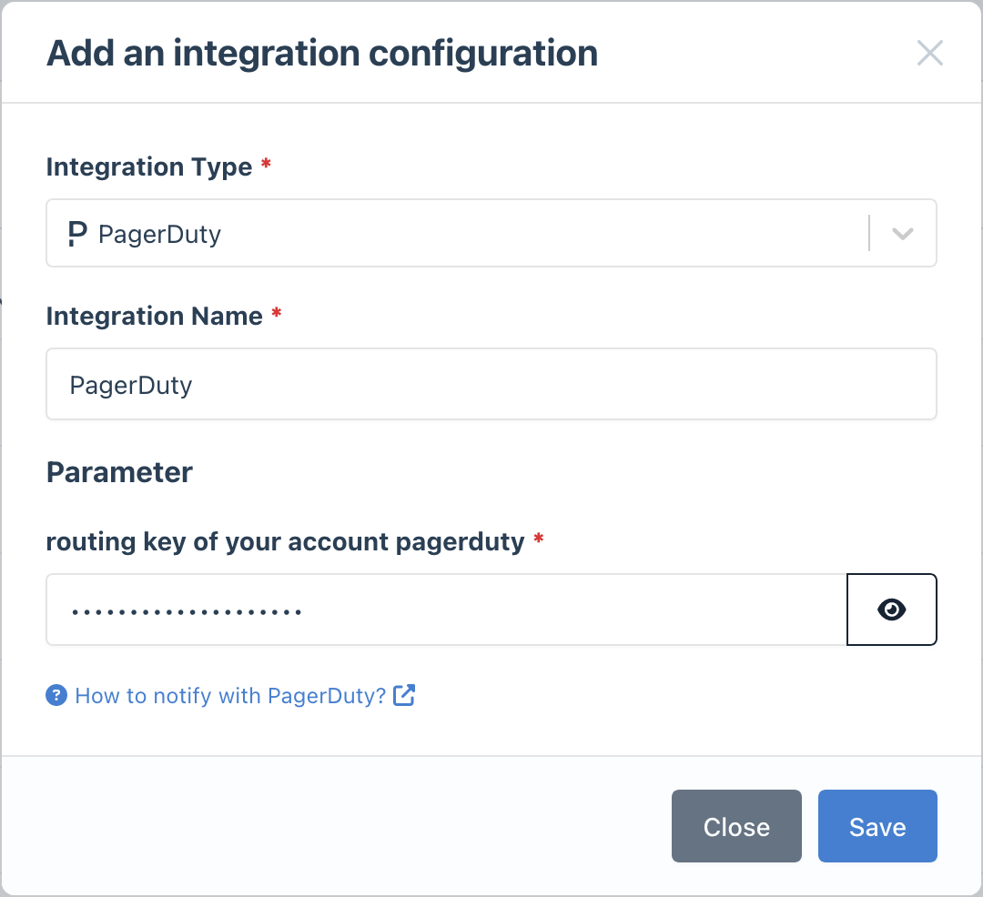 Configure PagerDuty in Bleemeo