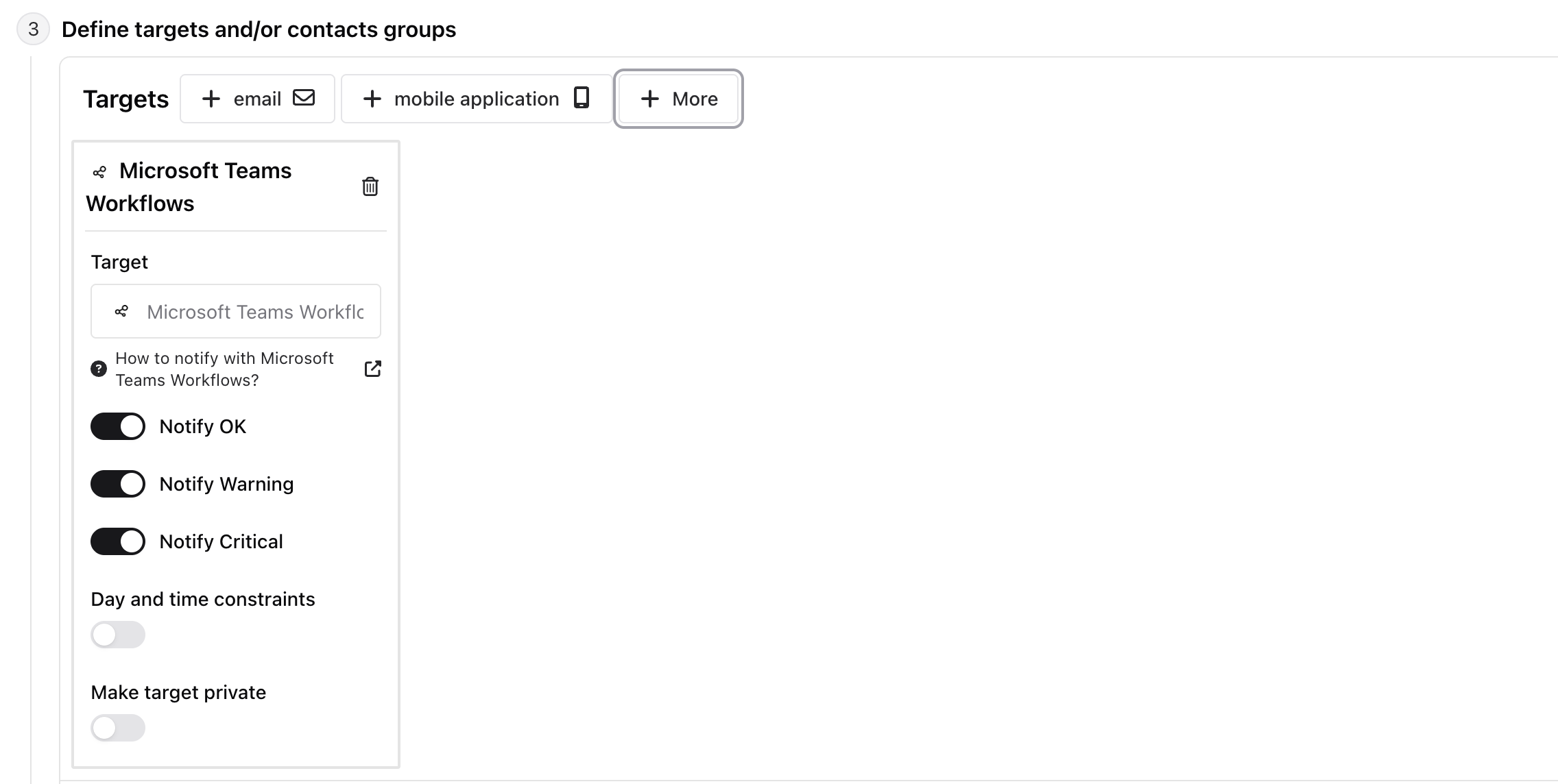 Configure Teams Workflows notification in Bleemeo