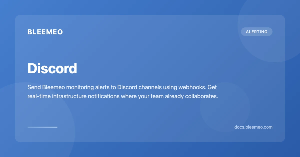 Discord | Bleemeo Documentation