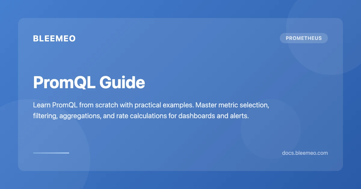 PromQL Guide | Bleemeo Documentation