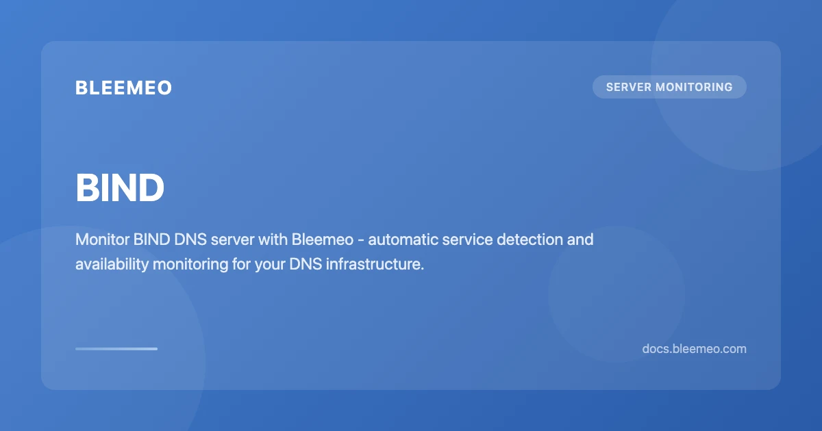 BIND | Bleemeo Documentation