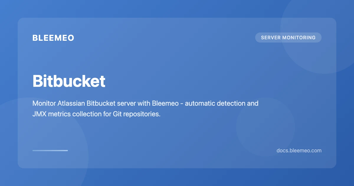 Bitbucket | Bleemeo Documentation