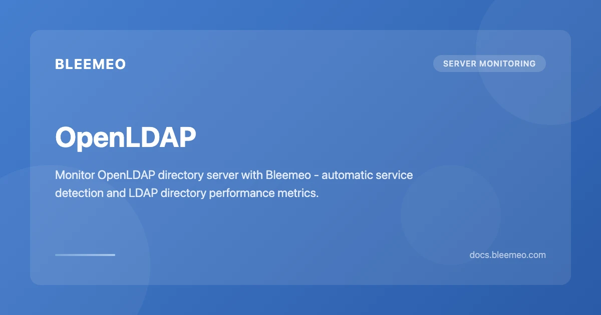 OpenLDAP | Bleemeo Documentation